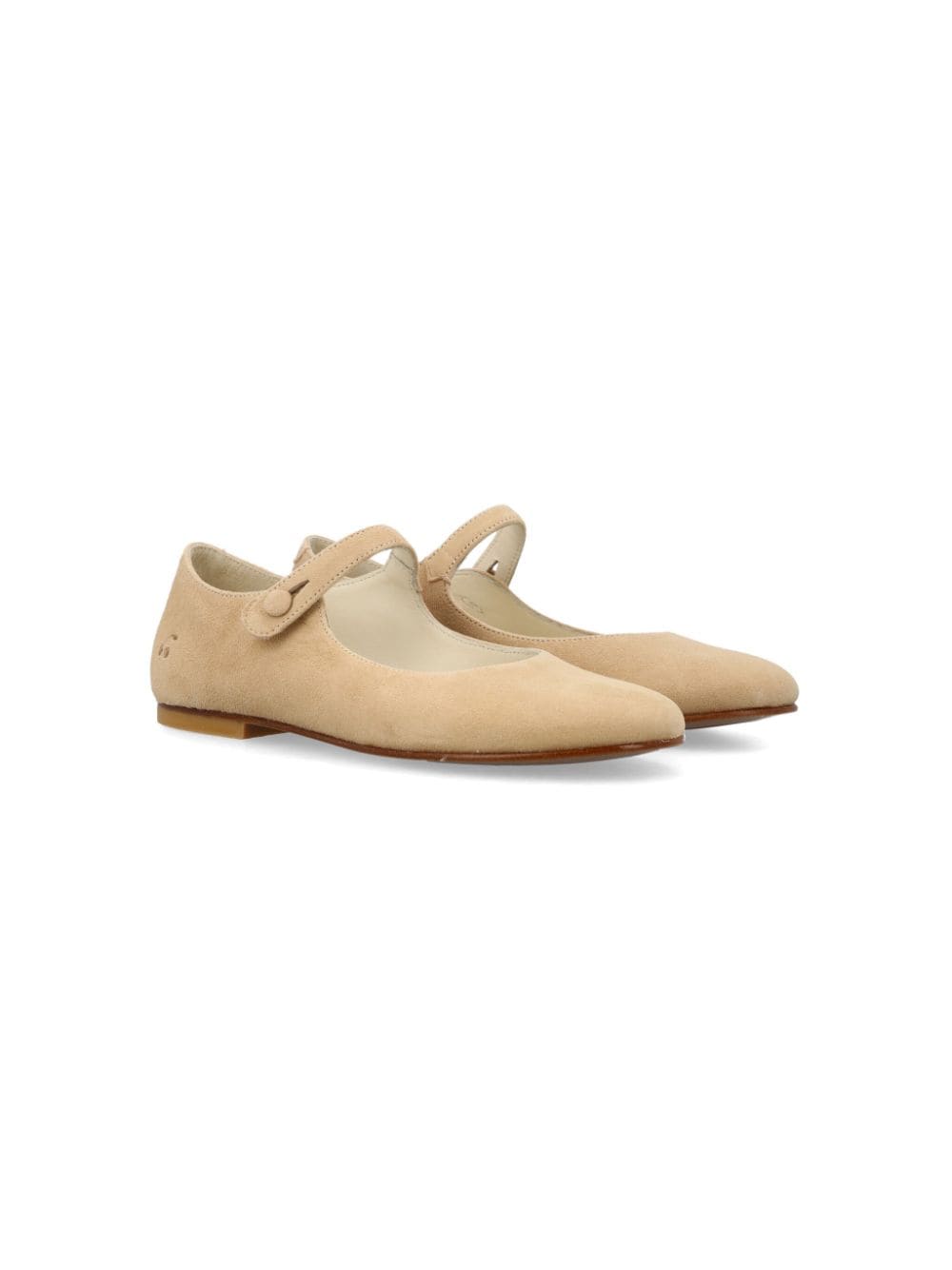 Bonpoint Ella Ballerinas aus Wildleder - Nude von Bonpoint