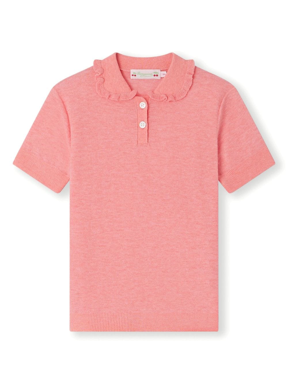 Bonpoint Frynja Poloshirt mit Rüschenkragen - Rosa von Bonpoint