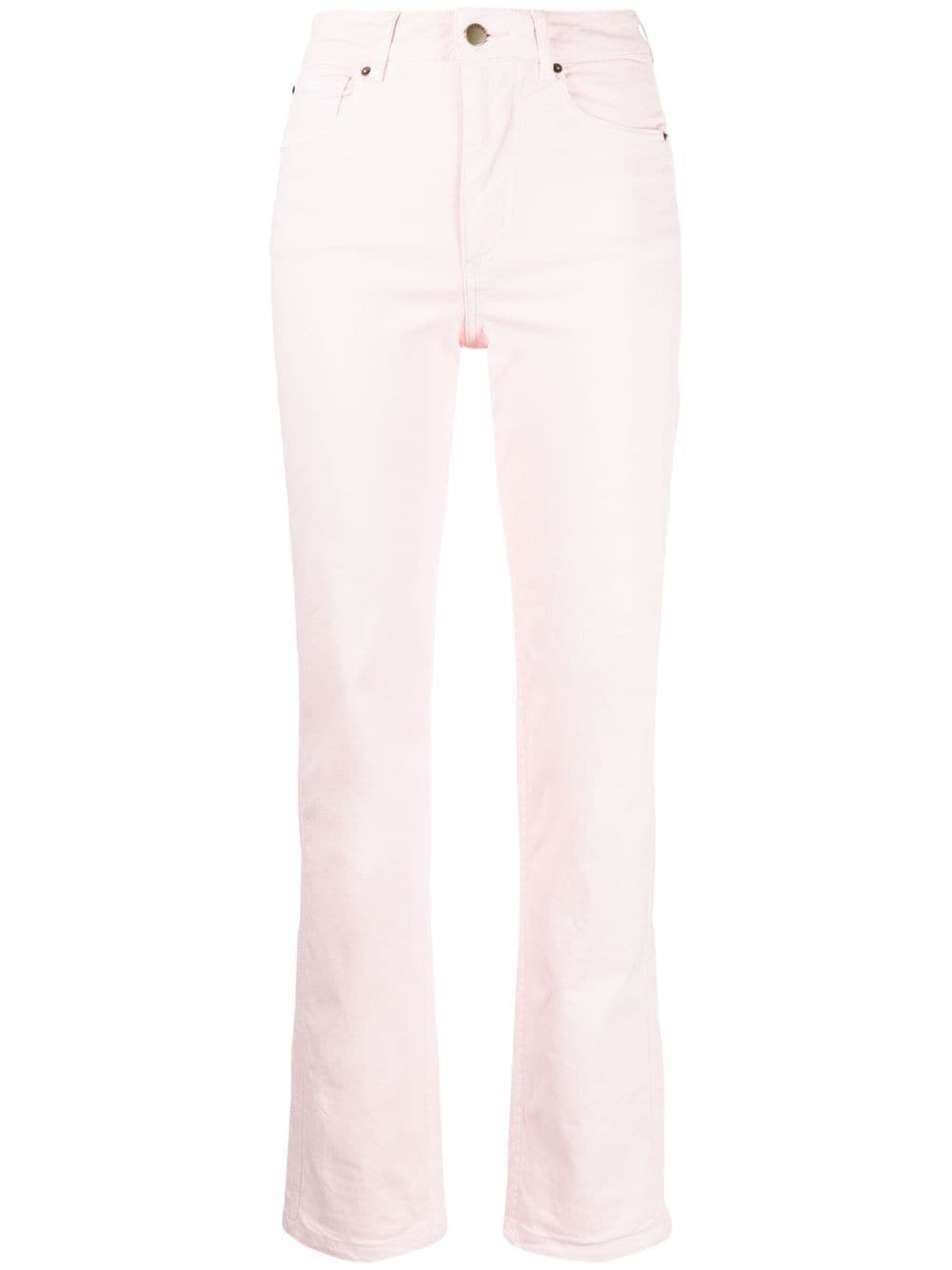 Bonpoint Halbhohe Straight-Leg-Jeans - Rosa von Bonpoint