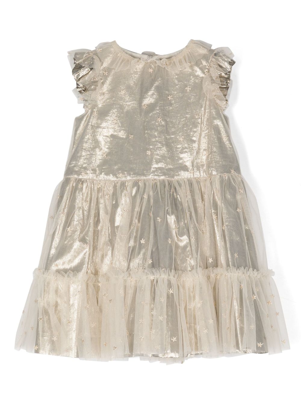 Bonpoint Kleid mit kurzen Ärmeln - Gold von Bonpoint
