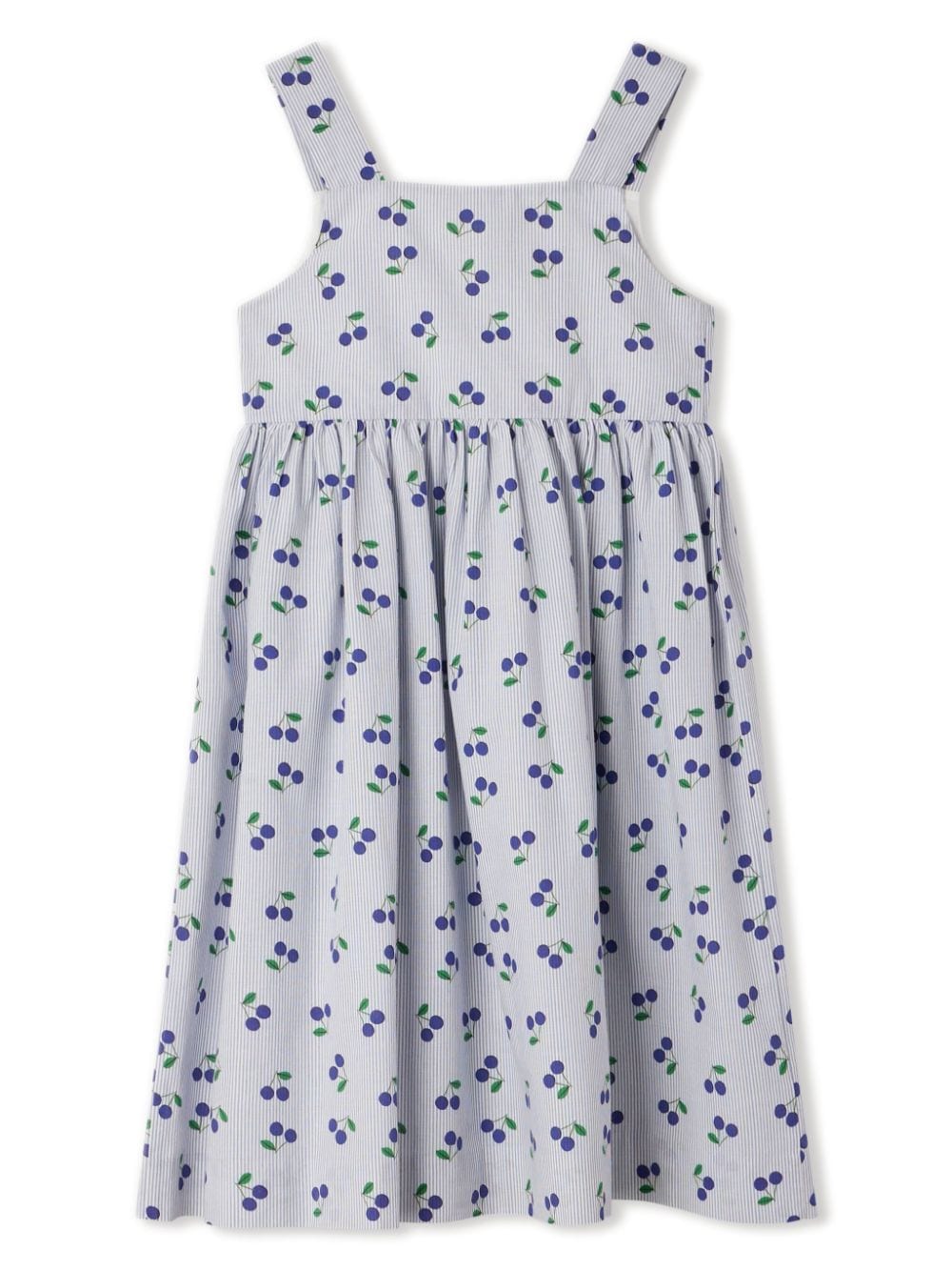 Bonpoint Laly Kleid aus Baumwolle - Blau von Bonpoint