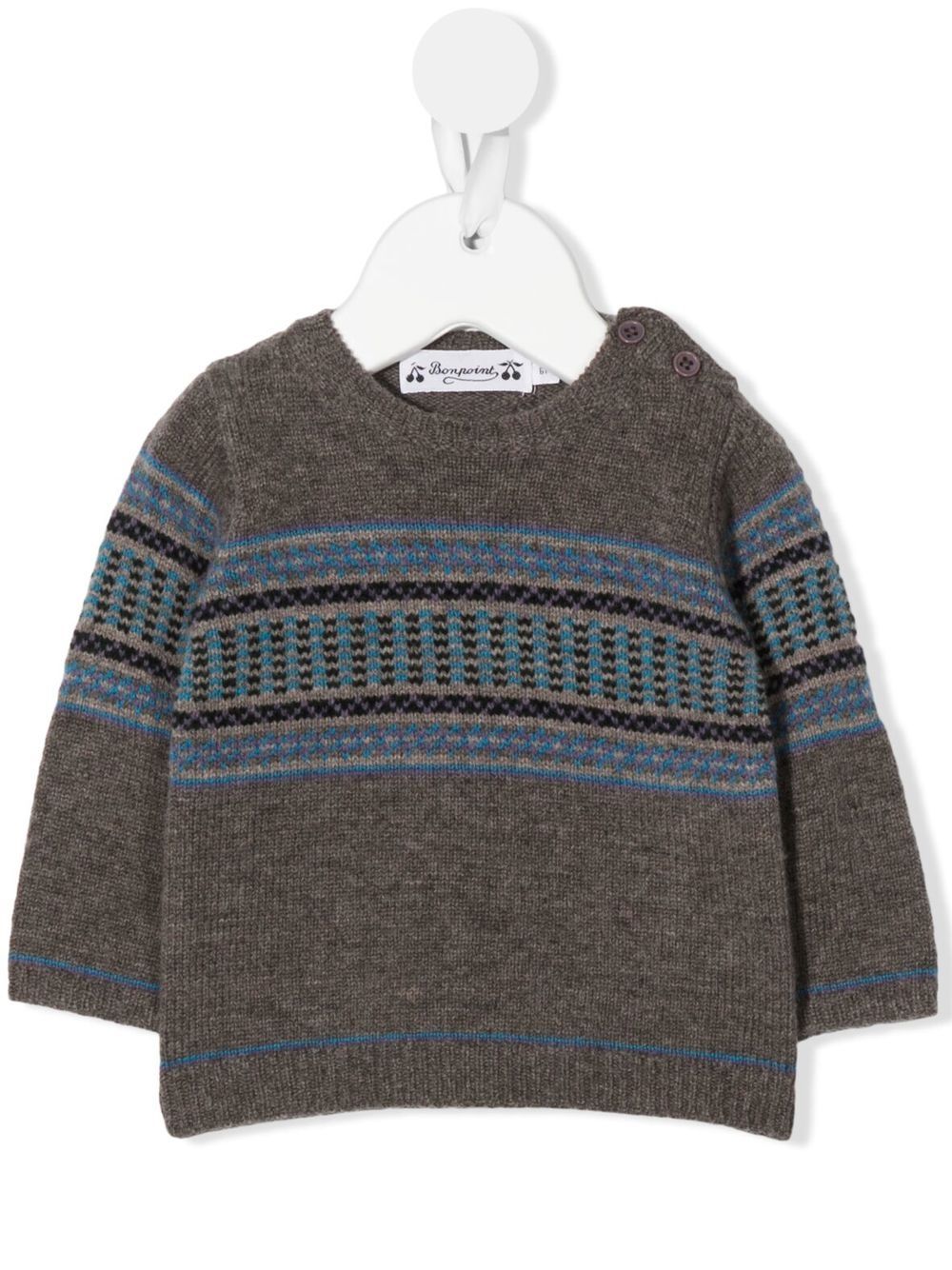 Bonpoint Pullover mit Fair-Isle-Muster - Braun von Bonpoint