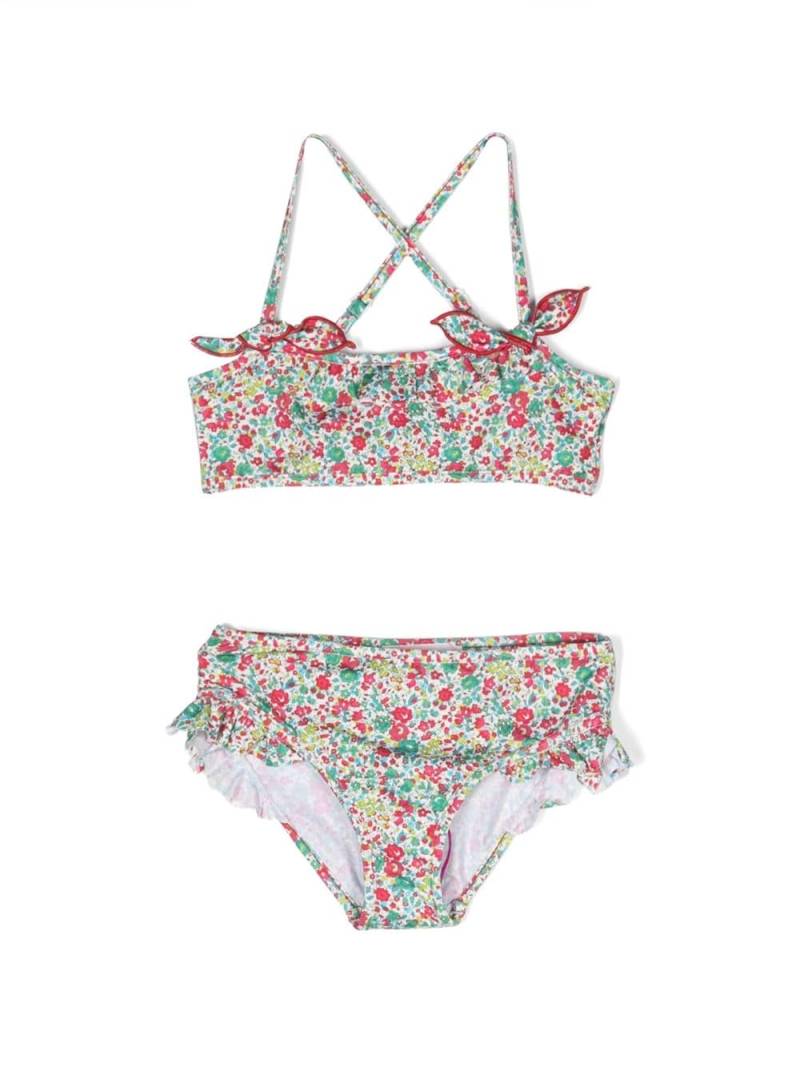 Bonpoint Bikini mit Blumen-Print - Grün von Bonpoint