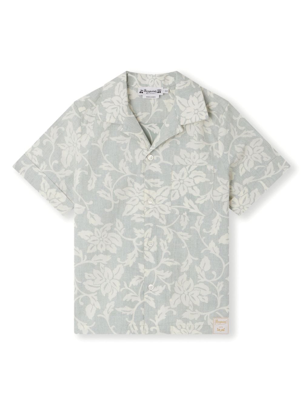 Bonpoint Steve Hemd mit Blumen-Print - Grau von Bonpoint