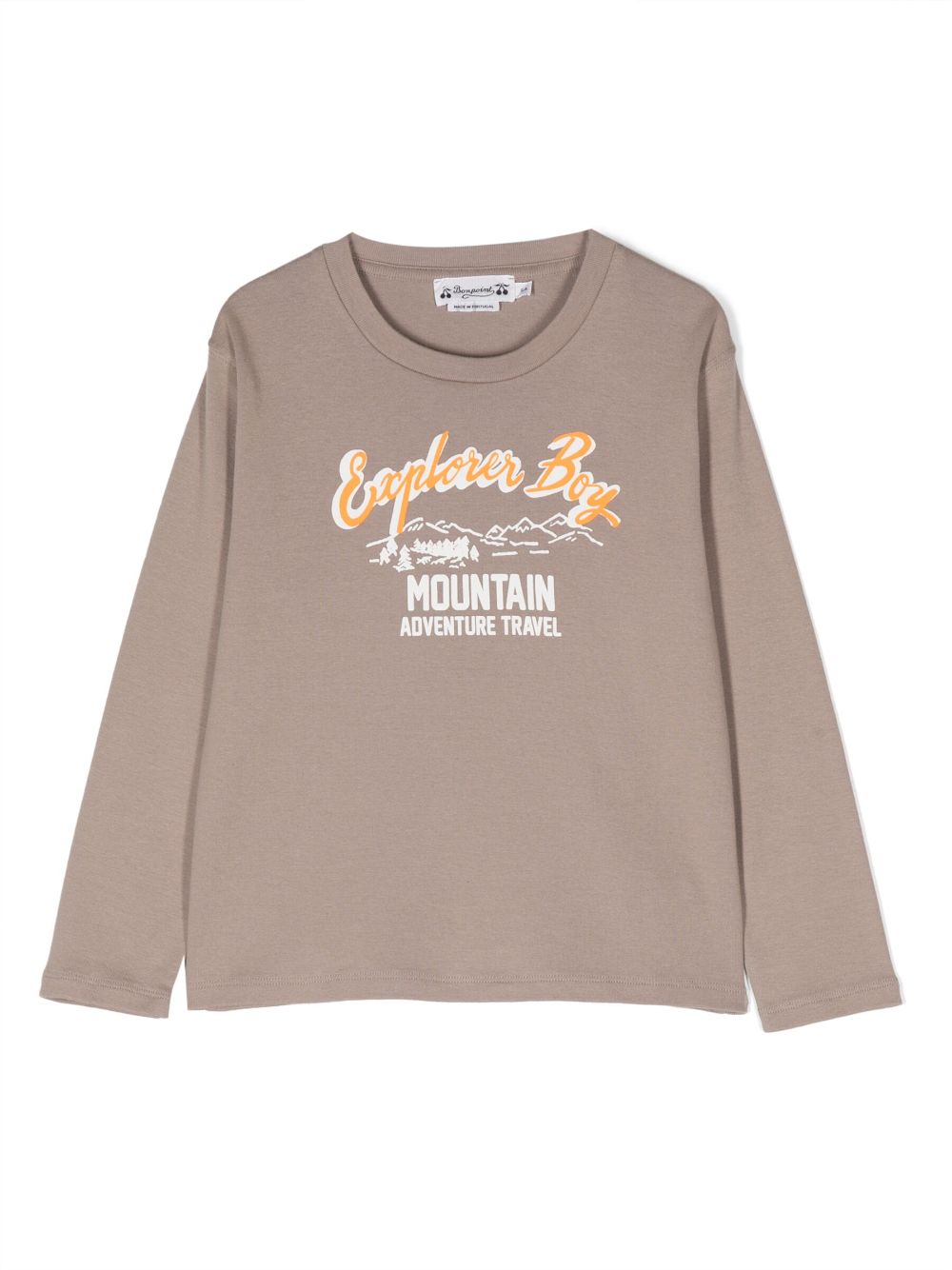 Bonpoint Sweatshirt mit "Explorer Boy"-Print - Nude von Bonpoint