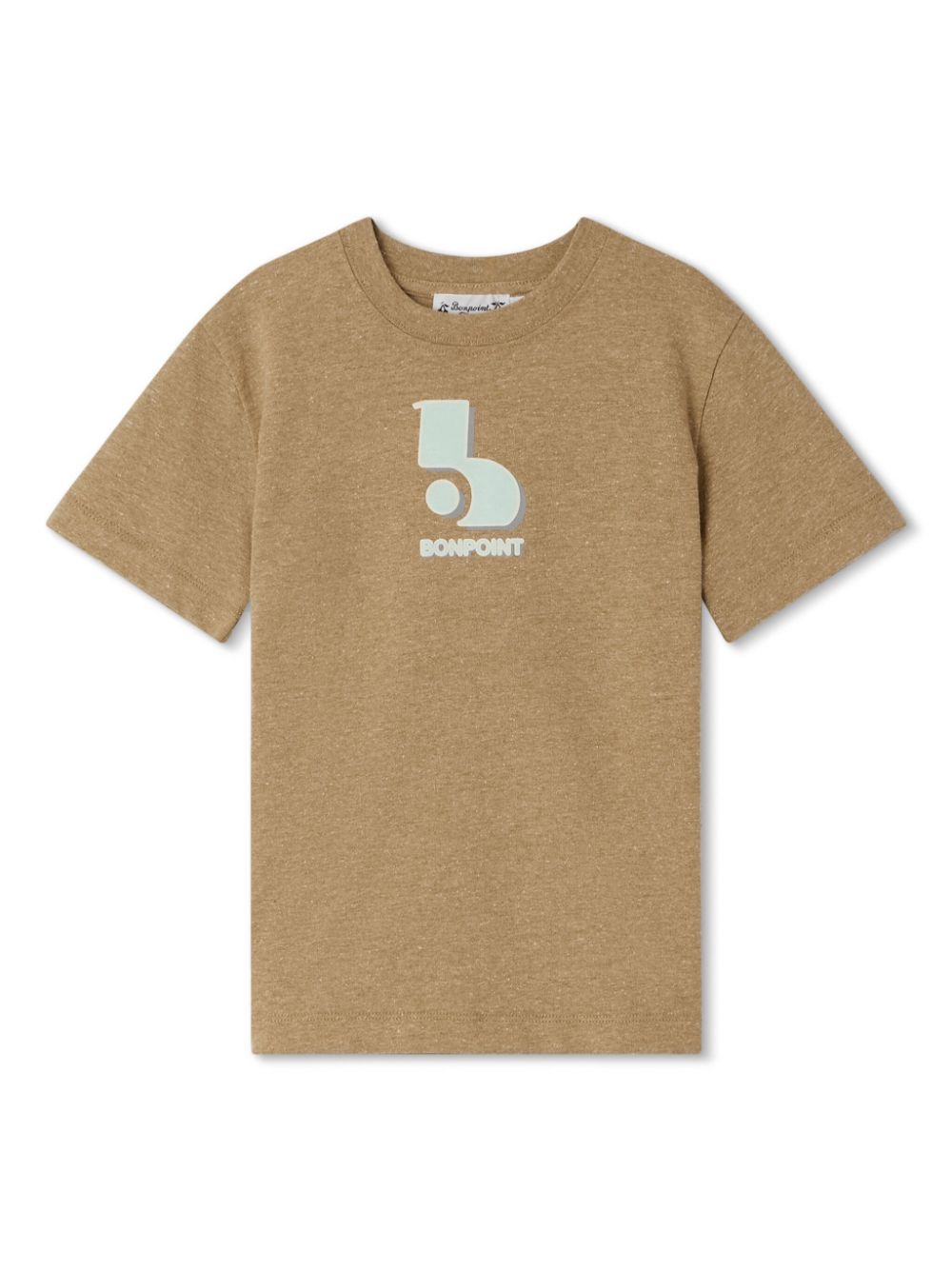 Bonpoint Thibald T-Shirt mit Logo-Print - Nude von Bonpoint