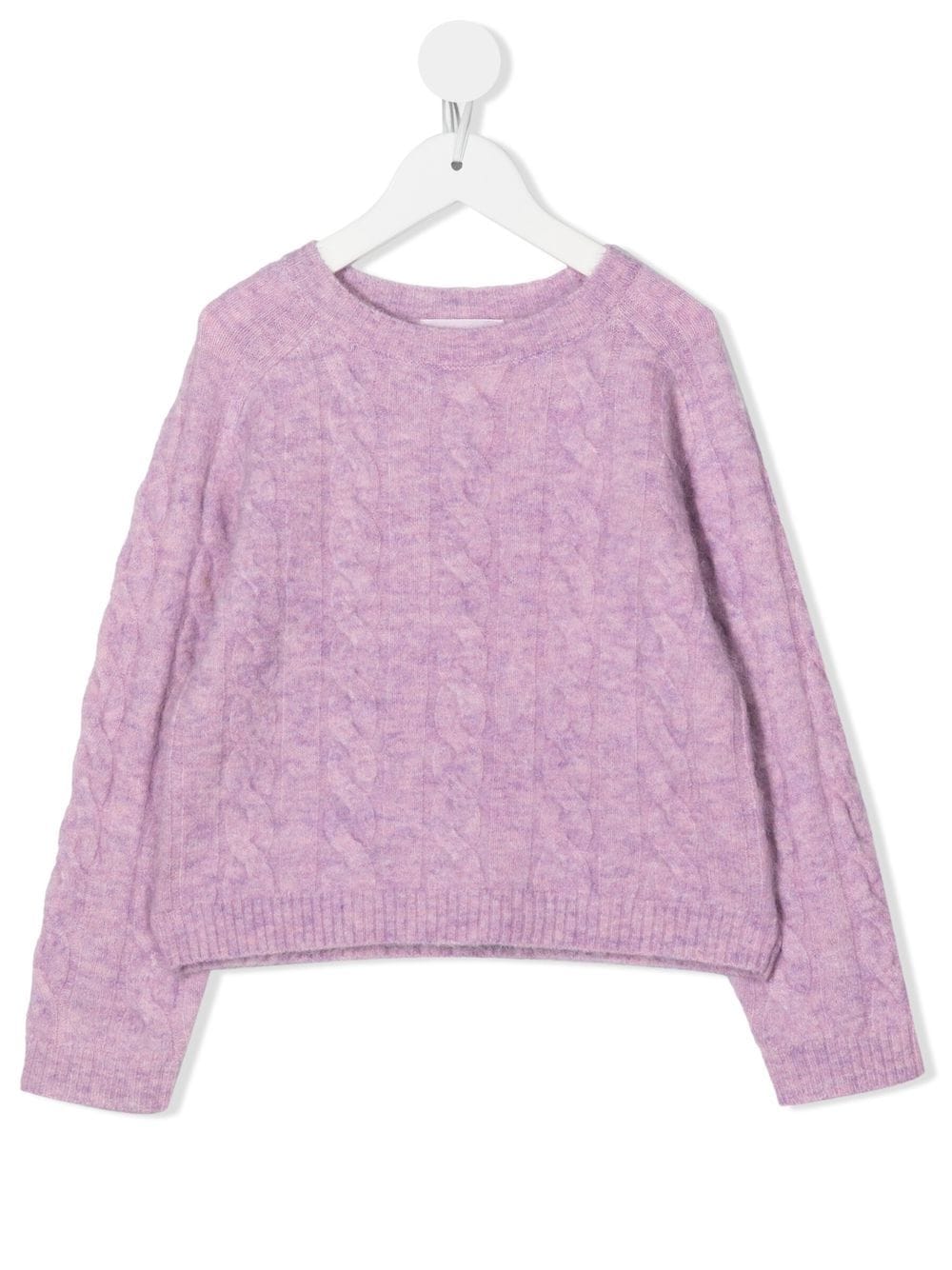 Bonpoint Pullover mit Zopfmuster - Violett von Bonpoint