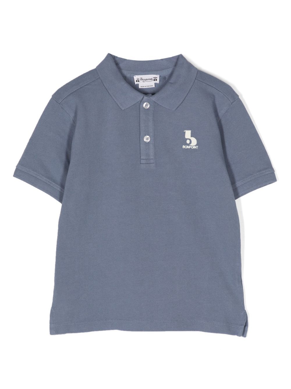 Bonpoint Poloshirt mit Logo-Stickerei - Blau von Bonpoint