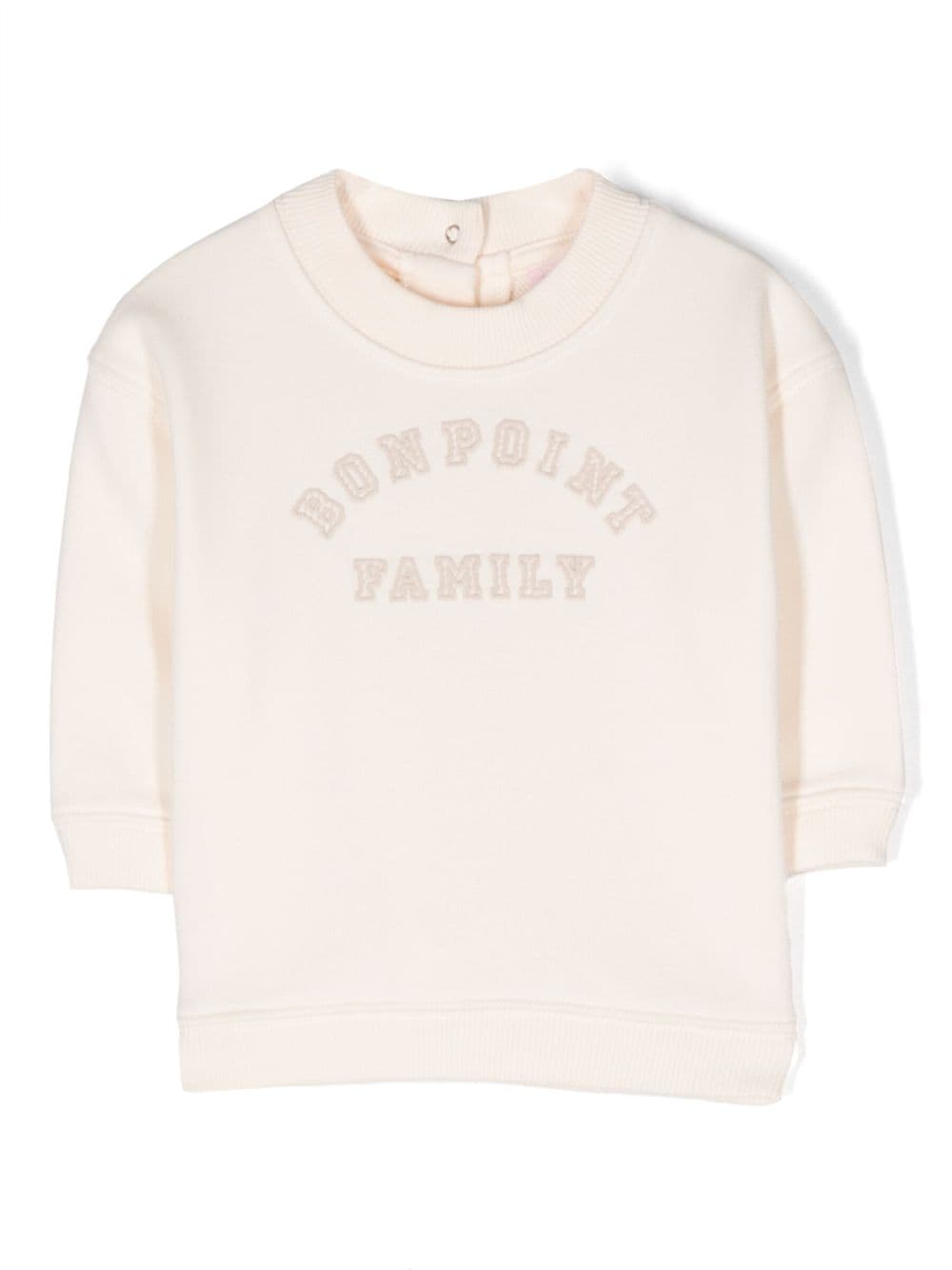 Bonpoint Sweatshirt mit Logo-Stickerei - Rosa von Bonpoint