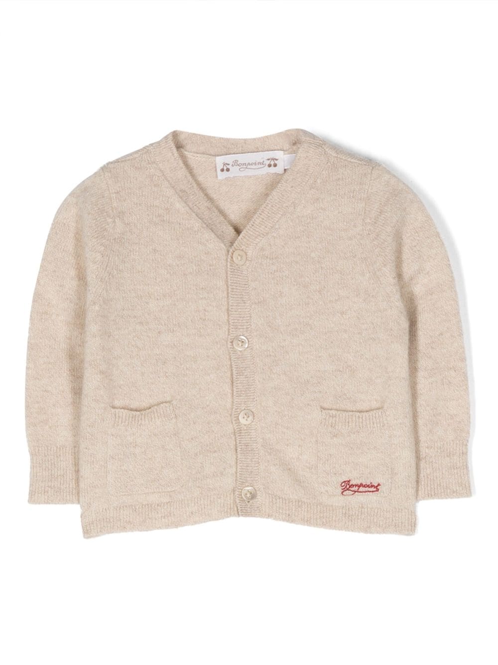 Bonpoint Cardigan aus Merinowolle - Nude von Bonpoint