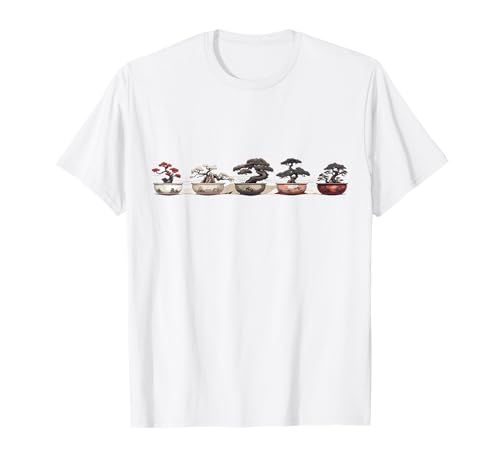 Bonsai-Pflanzen Bonsaibaum Zubehör Shirts Bonsai-T-Shirt-Geschenk Unisex Kinder Weiß S Crew-Ausschnitt T-Shirt von Bonsai-Pflanzen Bonsaibaum Zubehör Shirts