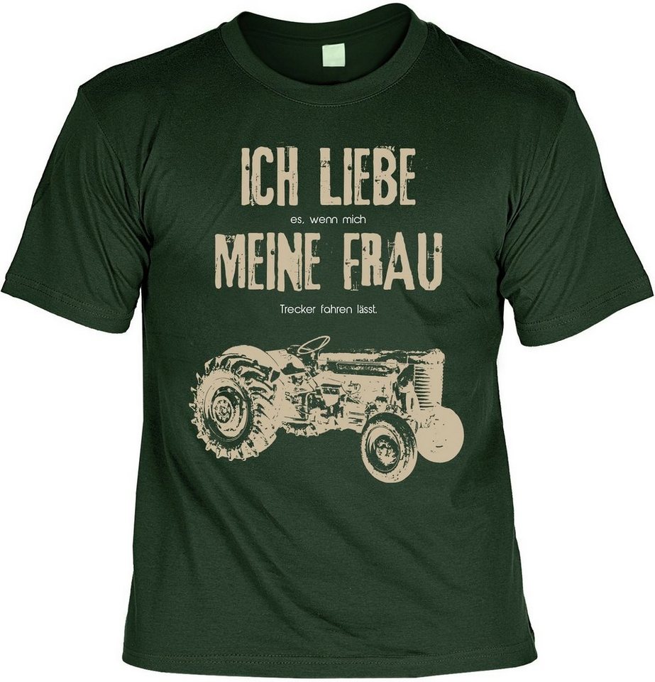 Bonvionn T-Shirt Ich liebe es wenn mich meine Frau Trecker fahren lässt von Bonvionn