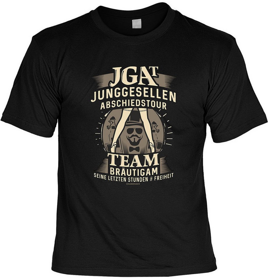 Bonvionn T-Shirt T-Shirt Funshirt Junggesellen Abschiedstour Team Bräutigam (1-tlg) Baumwollle von Bonvionn