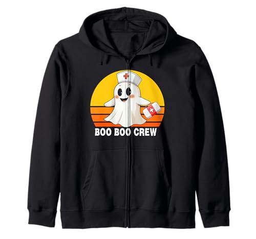 Boo Boo Crew Lustiges Halloween-Halloween-T-Shirt für Damen Kapuzenjacke von Boo Boo Crew Film For You
