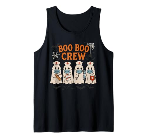 Boo Boo Crew Halloween-Peeling für Damen, niedliches Ghost Nurses Tank Top Boo Boo Crew Halloween-Peeling für Damen, niedliches Ghost Nurses Tank Top von Boo Boo Crew Nurse Ghost Halloween Costumes