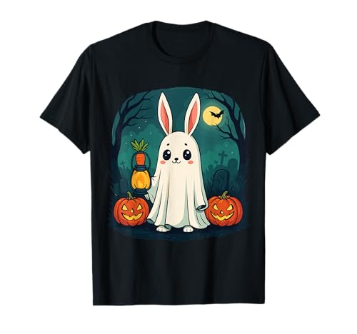 Ghost Bunny Boohop Süßes Halloween Gruseliges Kinder-Shirt T-Shirt Ghost Bunny Boohop Süßes Halloween Gruseliges Kinder-Shirt T-Shirt von Boo Bunny Tees Ghost Bunny Boohop Halloween Appare