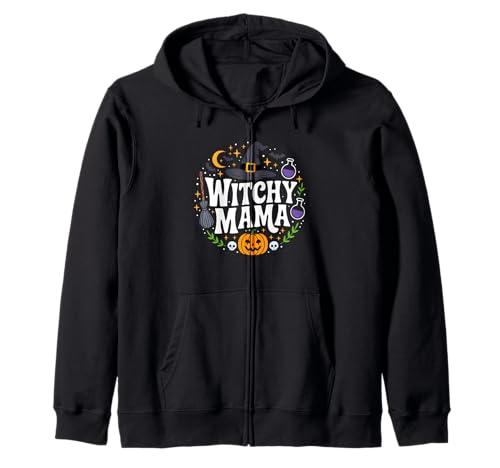 Witchy Mama Kapuzenjacke von Boo Crew Halloween Tees