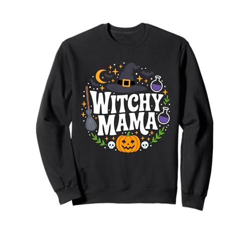 Witchy Mama Sweatshirt von Boo Crew Halloween Tees