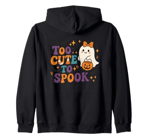 Halloween-Geistermotiv für Kinder, Too Cute to Spook Kapuzenjacke Halloween-Geistermotiv für Kinder, Too Cute to Spook Kapuzenjacke von Boo Crew