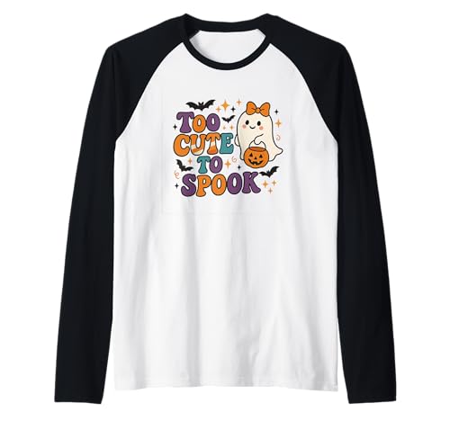 Halloween-Geistermotiv für Kinder, Too Cute to Spook Raglan Halloween-Geistermotiv für Kinder, Too Cute to Spook Raglan von Boo Crew