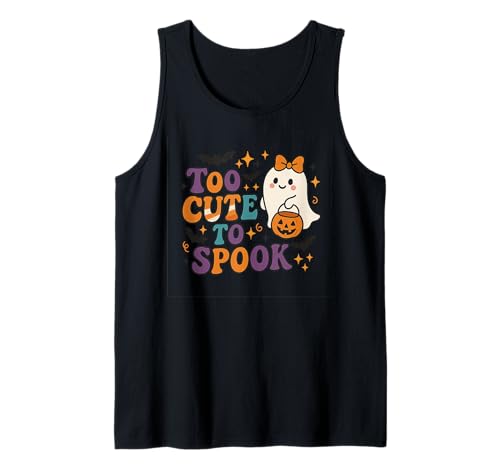 Halloween-Geistermotiv für Kinder, Too Cute to Spook Tank Top Halloween-Geistermotiv für Kinder, Too Cute to Spook Tank Top von Boo Crew