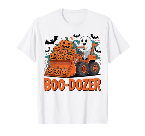 Boo-Dozer Halloween Ghost Bulldozer Kürbis Lustige Kinder T-Shirt Boo-Dozer Halloween Ghost Bulldozer Kürbis Lustige Kinder T-Shirt von Boo-Dozer Halloween Ghost Bulldozer apparel