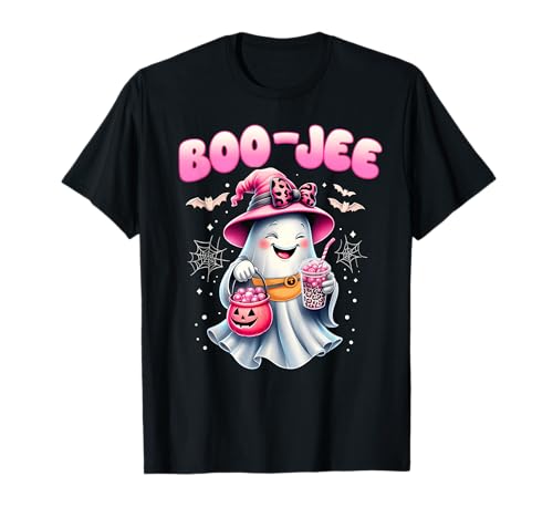 Boo JEE Boujee Gruselige Jahreszeit Niedliche Halloween-Kostüme Mädchen T-Shirt Boo JEE Boujee Gruselige Jahreszeit Niedliche Halloween-Kostüme Mädchen T-Shirt von Boo Jee Boujee Spooky Season Halloween Ades