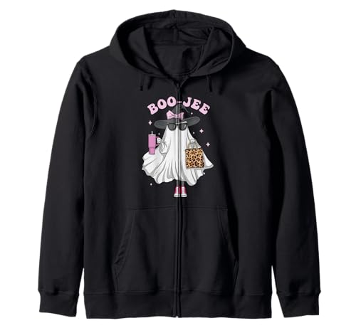 Boujee Boo JEE Süßer Geist in rosa Halloween Mädchen Kapuzenjacke von Boo-Jee Ghost Halloween Kids Costume