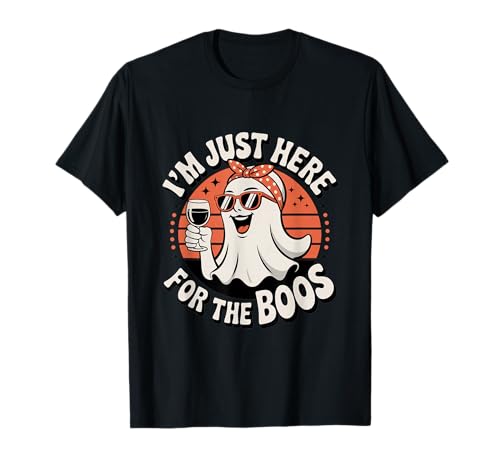 I'm Just Here for The Boos Halloween Women Ghost Cute Funny T-Shirt I'm Just Here for The Boos Halloween Women Ghost Cute Funny T-Shirt von Boo Squad Apparel