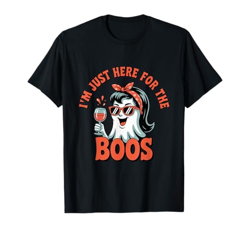 I'm Just Here for The Boos Halloween Women Ghost Cute Funny T-Shirt I'm Just Here for The Boos Halloween Women Ghost Cute Funny T-Shirt von Boo Squad Apparel
