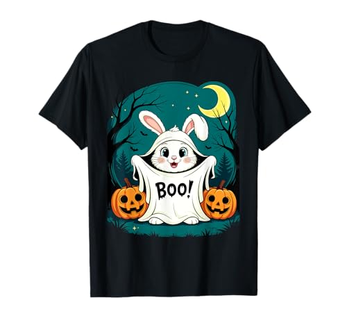 Gruseliges süßes Geisterhasenkostüm für Kinder, Halloween-Stil T-Shirt Gruseliges süßes Geisterhasenkostüm für Kinder, Halloween-Stil T-Shirt von BooHop Spooky Bunny Boutique and Halloween Magic