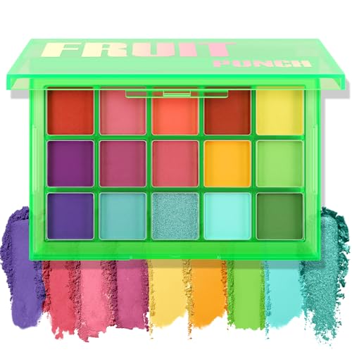 Boobeen 15 Farben Lidschatten Palette Makeup Schimmer Matte Bunte Lidschatten Pulver Palette Geschenk-Kit, Ultra Pigmentierte Blendable Long Lasting Waterproof, Bright Vibrant Colors Schattierungen von Boobeen