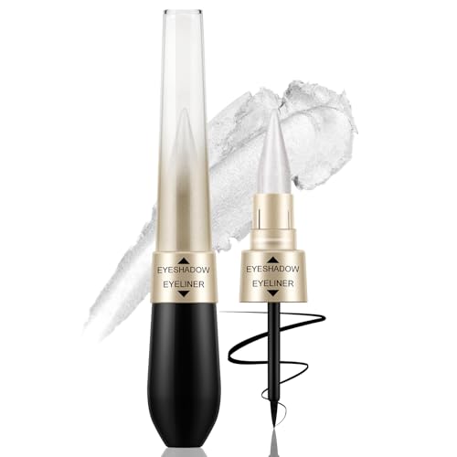 Boobeen 2 in 1 Dual-ended Lidschatten Eyeliner Pencil Crayon Shimmer Eyeshadow Stick mit flüssigem Eyeliner, Eye Stick Cream Eye Shadow Pen Create Glitter Eye Makeup Boobeen 2 in 1 Dual-ended Lidschatten Eyeliner Pencil Crayon Shimmer Eyeshadow Stick mit flüssigem Eyeliner, Eye Stick Cream Eye Shadow Pen Create Glitter Eye Makeup von Boobeen