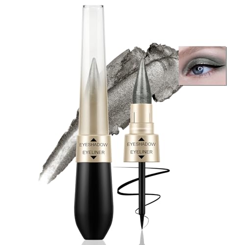 Boobeen 2 in 1 Dual-ended Lidschatten Eyeliner Pencil Crayon Shimmer Eyeshadow Stick mit flüssigem Eyeliner, Eye Stick Cream Eye Shadow Pen Create Glitter Eye Makeup Boobeen 2 in 1 Dual-ended Lidschatten Eyeliner Pencil Crayon Shimmer Eyeshadow Stick mit flüssigem Eyeliner, Eye Stick Cream Eye Shadow Pen Create Glitter Eye Makeup von Boobeen