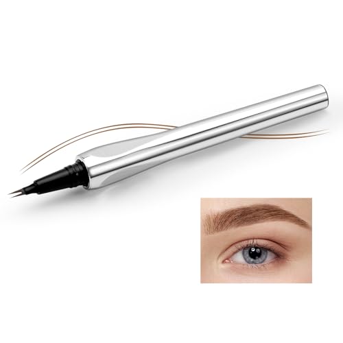 Boobeen 3 in 1 Augen-Makeup-Stift, wasserfester Micro Fork 2 Tips Augenbrauenstift Lower Lash Eyeliner für einen natürlichen und lebendigen Augenaufschlag von Boobeen
