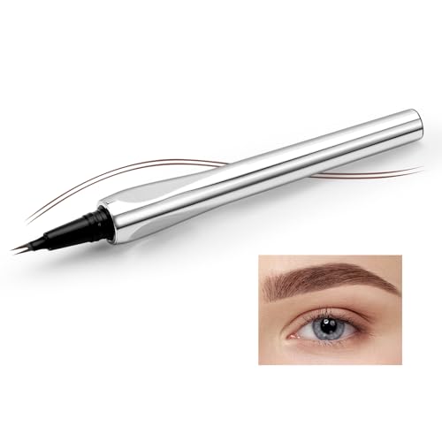 Boobeen 3 in 1 Augen-Makeup-Stift, wasserfester Micro Fork 2 Tips Augenbrauenstift Lower Lash Eyeliner für einen natürlichen und lebendigen Augenaufschlag von Boobeen