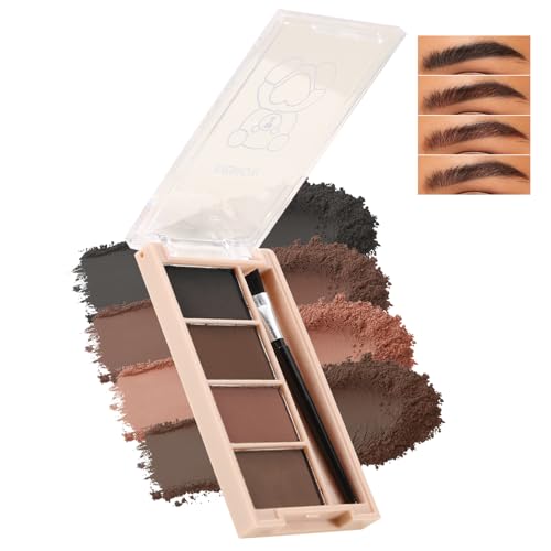 Boobeen 4 Farben Augenbrauenpuder Palette für Frauen, lang anhaltende mattes Finish Augenbrauenpuder Make-up, natürliche Augenkontur Kit mit Pinsel Boobeen 4 Farben Augenbrauenpuder Palette für Frauen, lang anhaltende mattes Finish Augenbrauenpuder Make-up, natürliche Augenkontur Kit mit Pinsel von Boobeen