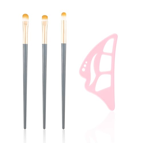 Boobeen Augen-Makeup-Hilfe, Eyeshadow Eyeliner Makeup-Schablone, wiederverwendbare Augen-Schönheits-Assistent, Silikon geflügelte Werkzeug mit 3 Pinsel, für Anfänger Boobeen Augen-Makeup-Hilfe, Eyeshadow Eyeliner Makeup-Schablone, wiederverwendbare Augen-Schönheits-Assistent, Silikon geflügelte Werkzeug mit 3 Pinsel, für Anfänger von Boobeen