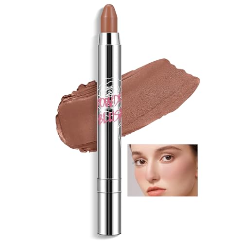 Boobeen Creme erröten Stick, Multi-Use Gesicht erröten für Wange Make-up und Lidschatten, Creme-Pulver-Formel für matte natürliche Farbe, leicht & mischbar von Boobeen