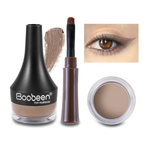 Boobeen Eyeliner Gel Eyeliner Wischfester Eyeliner Gel Make-up Hochpigmentiertes Augen-Make-up-Set Langanhaltend für den ganzen Tag Einfach aufzutragen (Blond) von Boobeen