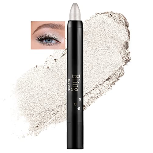 Boobeen Eyeshadow Pencil Crayon Wasserfester Lidschattenstift Shimmer Cream Eyeshadow Pen Erstellen Sie glitzerndes Augen-Make-up, einfach zu verwenden (01#) von Boobeen