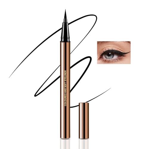 Boobeen Flüssiger Eyeliner-Stift, Wasserfester Bunter Augen-Makeup-Konturenstift mit Ultrafeiner Filzspitze, Ink Liner Eyeliner Lang Anhaltend, Schnell Trocknend, Gleitet Leicht Auf von Boobeen