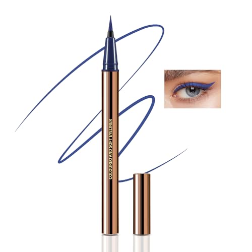 Boobeen Flüssiger Eyeliner-Stift, Wasserfester Bunter Augen-Makeup-Konturenstift mit Ultrafeiner Filzspitze, Ink Liner Eyeliner Lang Anhaltend, Schnell Trocknend, Gleitet Leicht Auf von Boobeen