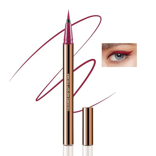 Boobeen Flüssiger Eyeliner-Stift, Wasserfester Bunter Augen-Makeup-Konturenstift mit Ultrafeiner Filzspitze, Ink Liner Eyeliner Lang Anhaltend, Schnell Trocknend, Gleitet Leicht Auf Boobeen Flüssiger Eyeliner-Stift, Wasserfester Bunter Augen-Makeup-Konturenstift mit Ultrafeiner Filzspitze, Ink Liner Eyeliner Lang Anhaltend, Schnell Trocknend, Gleitet Leicht Auf von Boobeen