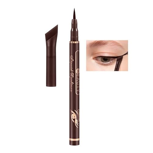 Boobeen Flüssiger Kajalstift Flügelschablone Kajalstrich Stift, Matt Kajalstift wasserdicht, wischfest Eyeliner für Katzenaugen Make-up, mikro einfache Präzision von Boobeen