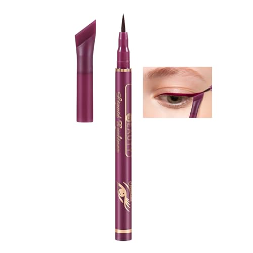 Boobeen Flüssiger Kajalstift Flügelschablone Kajalstrich Stift, Matt Kajalstift wasserdicht, wischfest Eyeliner für Katzenaugen Make-up, mikro einfache Präzision von Boobeen