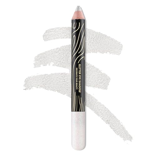 Boobeen Glitzer Lidschattenstift, Metallisch schimmernder Eyeliner Eyeshadow Stick, Lang anhaltender Highlighter-Stift für Augenkontur, hohe Pigmentierung von Boobeen