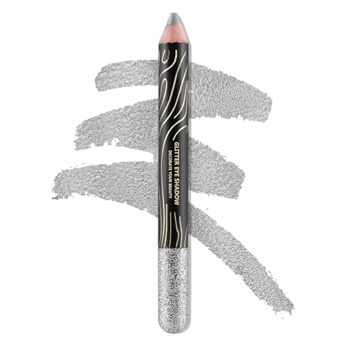 Boobeen Glitzer Lidschattenstift, Metallisch schimmernder Eyeliner Eyeshadow Stick, Lang anhaltender Highlighter-Stift für Augenkontur, hohe Pigmentierung von Boobeen