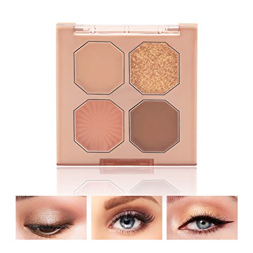 Boobeen Lidschattenpalette - Matte Glitter Eyeshadow Makeup, cremig pigmentierter Lidschattenpuder für einen natürlichen Augenaufschlag von Boobeen