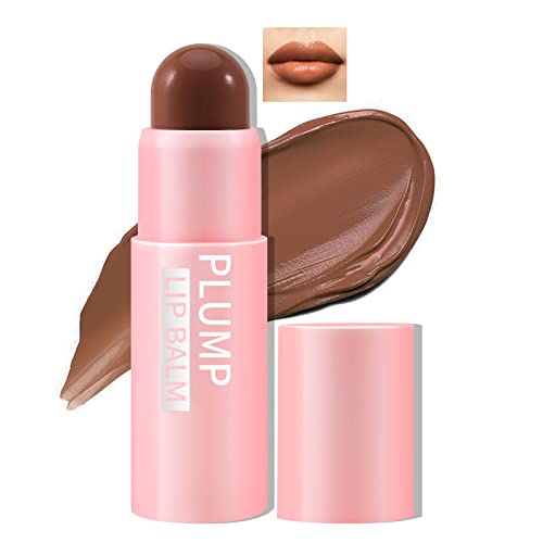 Boobeen Lip Plumping Balm, feuchtigkeitsspendendes Lip Plumper Makeup, langanhaltende Lippenfeuchtigkeit für die Lippenpflege, feuchtigkeitsspendender Lippenbalsam für natürliche Lippenfarbe von Boobeen